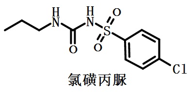 氯磺丙脲的結構式